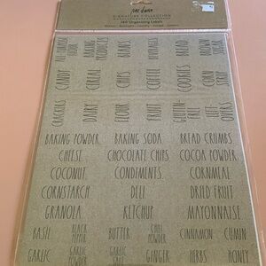Rae Dunn organizing Labels